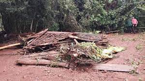 Miraguaí: Galpão é arrastado por enxurrada no Lageado Mangueirão