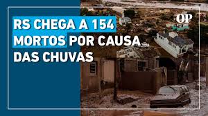 Aumenta para 154 o número de mortes pelas enchentes no RS; 98 estão desaparecidas